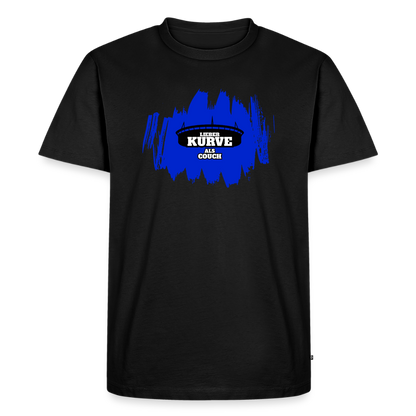 Kurve T-Shirt Blau - Schwarz