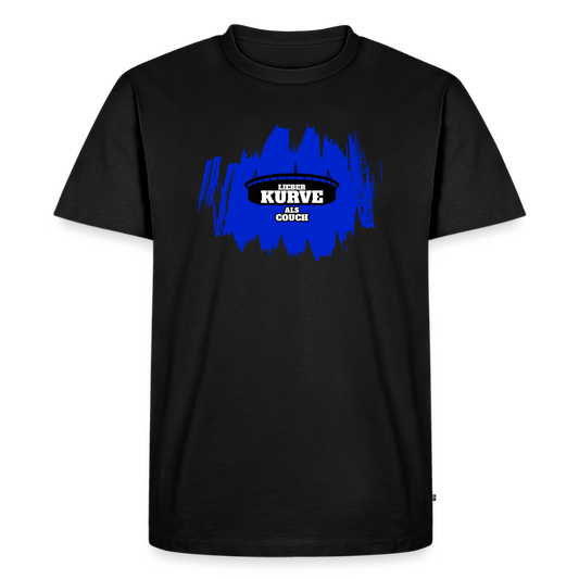 Kurve T-Shirt Blau - Schwarz