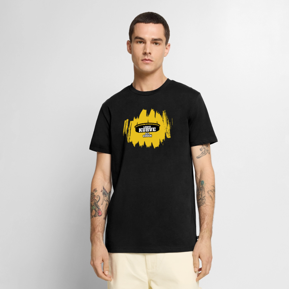 Kurve T-Shirt Gelb - Schwarz