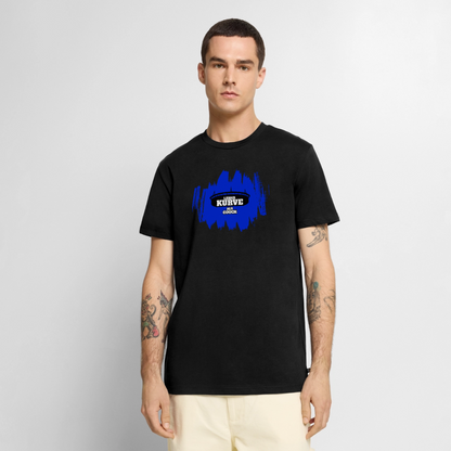 Kurve T-Shirt Blau - Schwarz