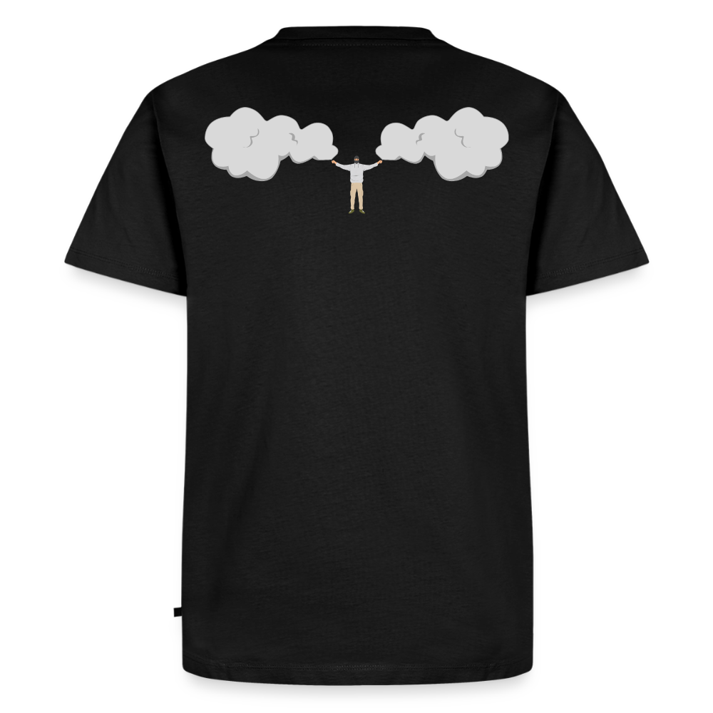 Fackeln T-Shirt Weiß-Grau - Schwarz