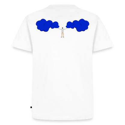 Fackeln T-Shirt Blau - Weiß