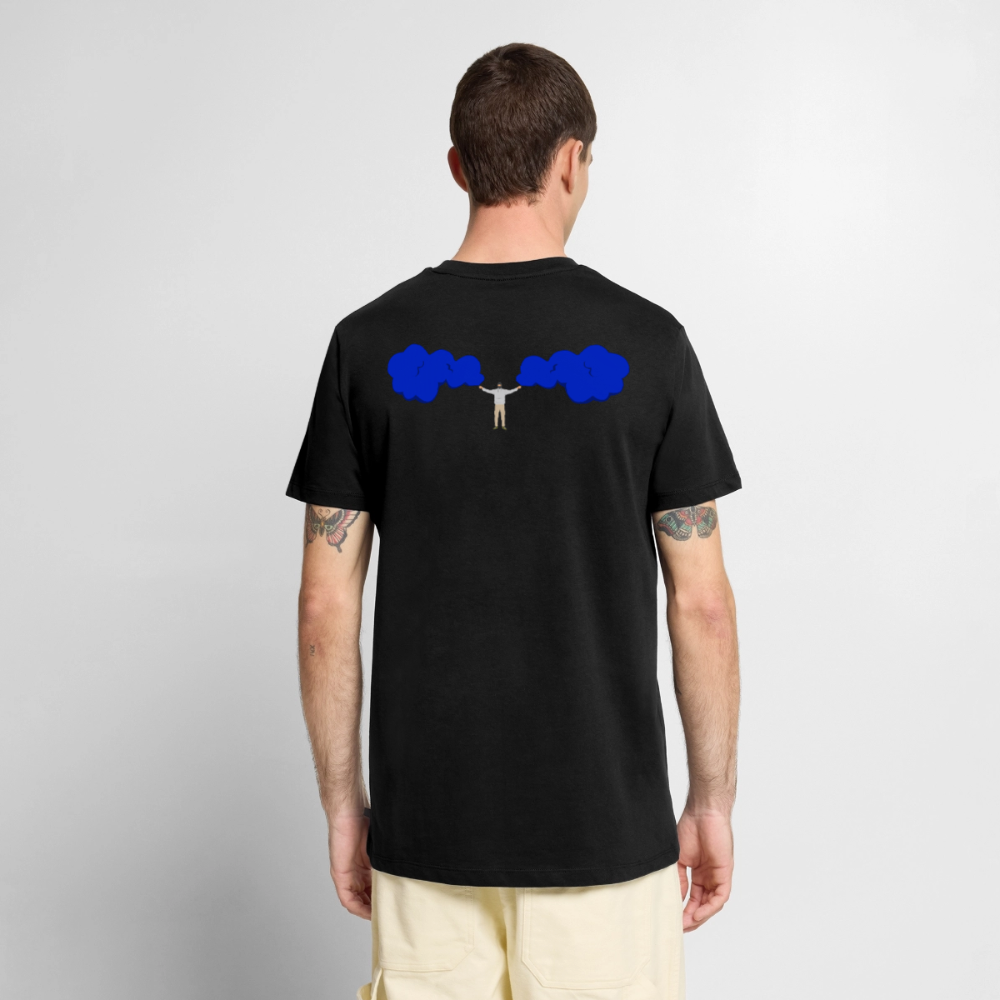 Fackeln T-Shirt Blau - Schwarz