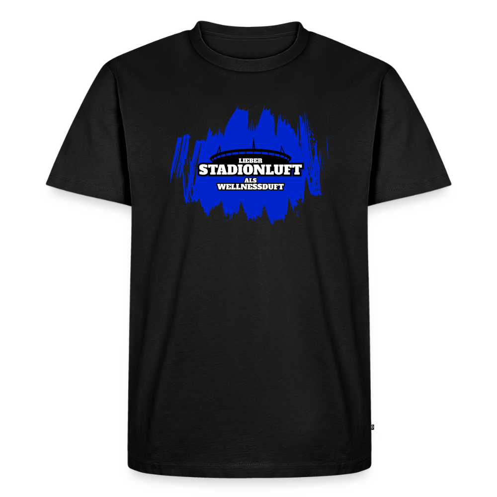 Stadionluft T-Shirt Blau - Schwarz