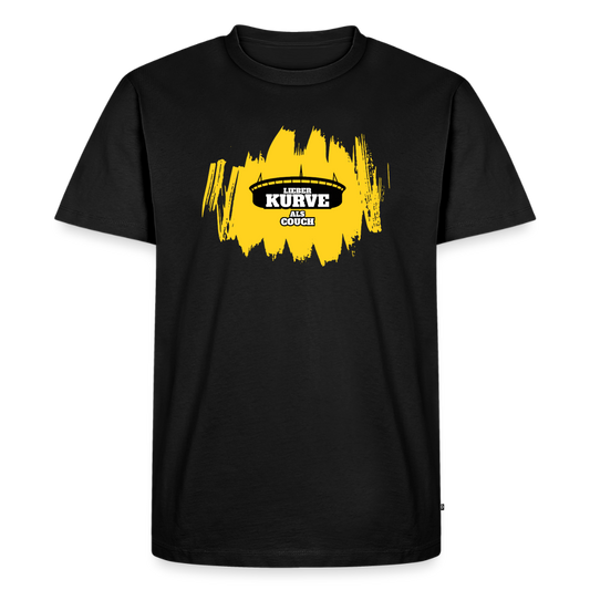 Kurve T-Shirt Gelb - Schwarz