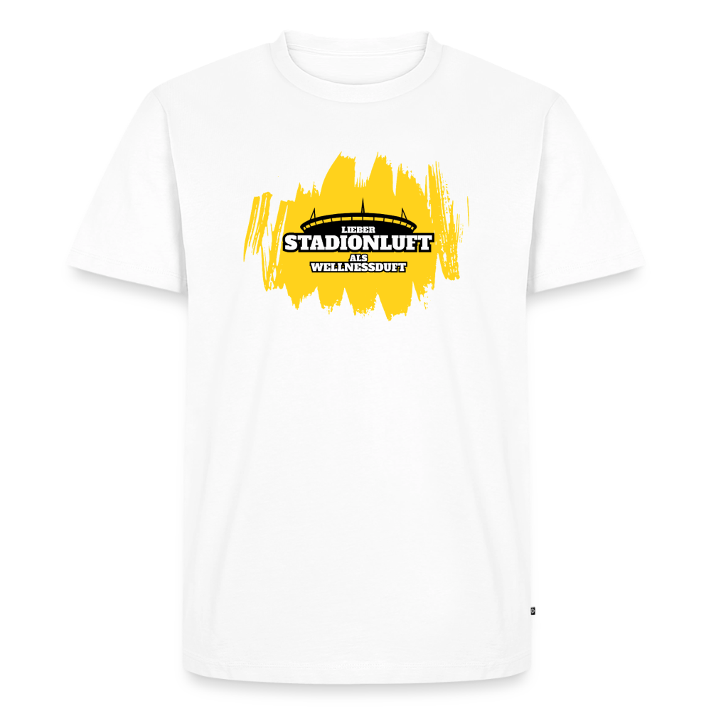 Stadionluft T-Shirt Gelb - Weiß