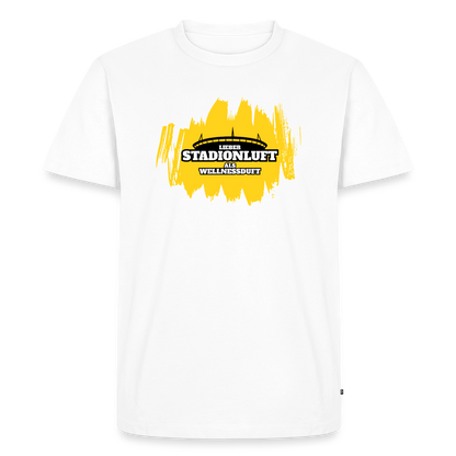 Stadionluft T-Shirt Gelb - Weiß