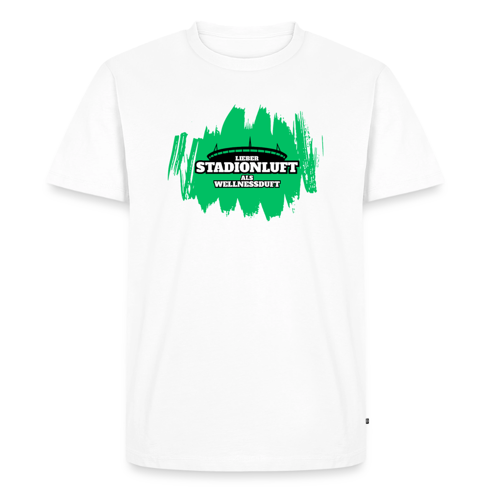 Stadionluft T-Shirt Grün - Weiß