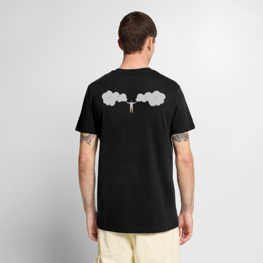 Fackeln T-Shirt Weiß-Grau - Schwarz