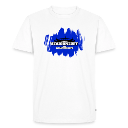 Stadionluft T-Shirt Blau - Weiß