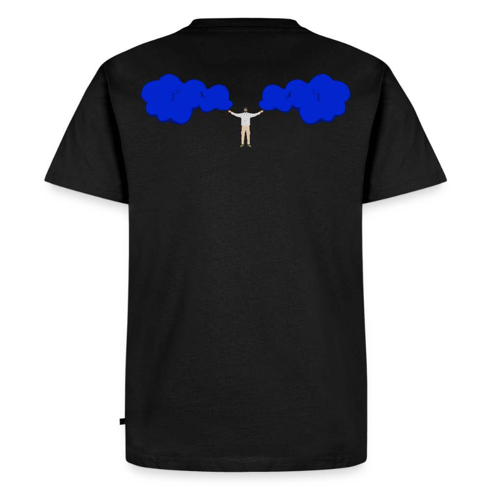 Fackeln T-Shirt Blau - Schwarz