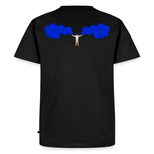 Fackeln T-Shirt Blau - Schwarz