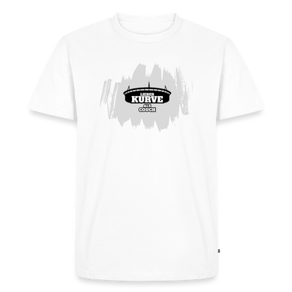 Kurve T-Shirt Weiß-Grau - Weiß