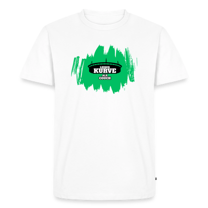 Kurve T-Shirt Grün - Weiß