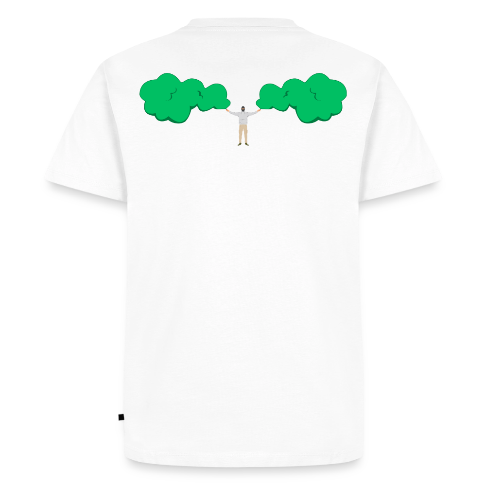 Fackeln T-Shirt Grün - Weiß