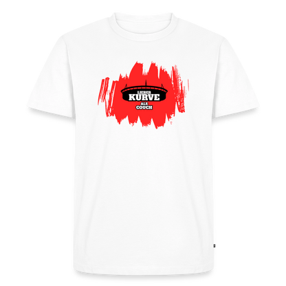Kurve T-Shirt Rot - Weiß