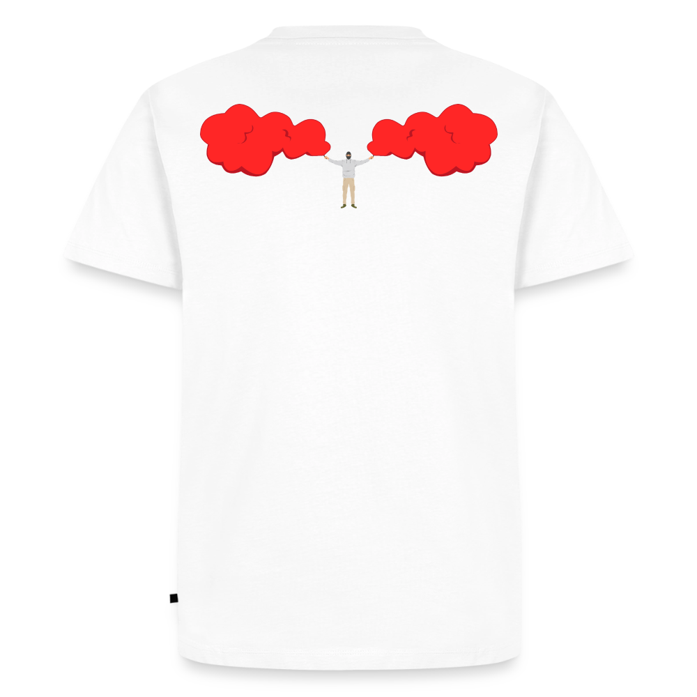 Fackeln T-Shirt Rot - Weiß