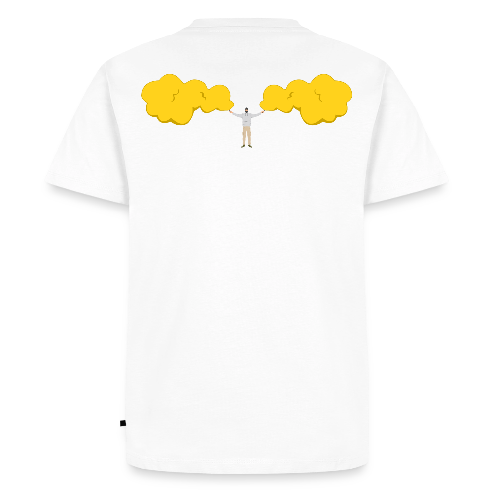 Fackeln T-Shirt Gelb - Weiß