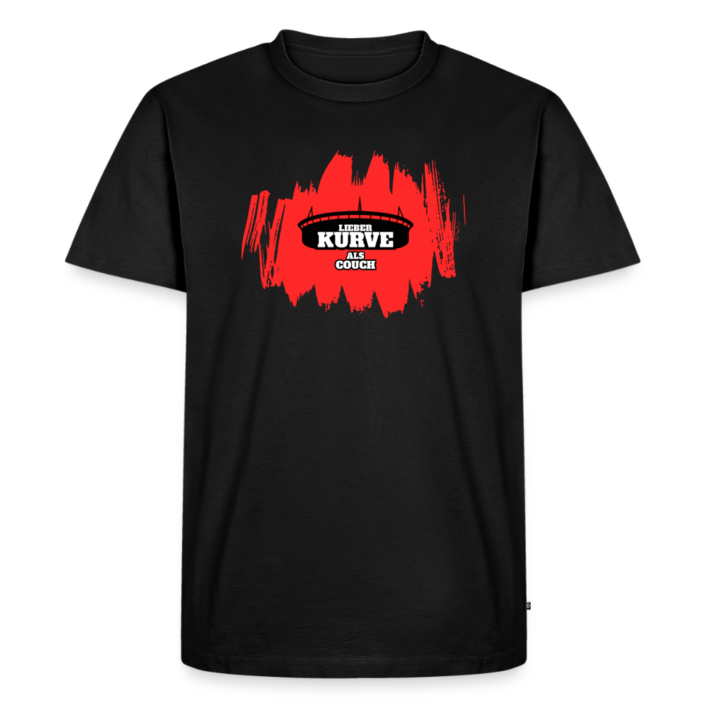 Kurve T-Shirt Rot - Schwarz
